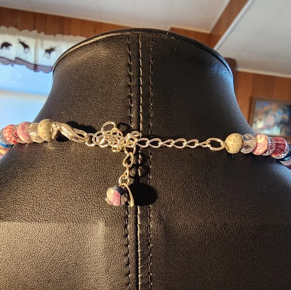 Viva Beads Necklace & Bracelet Set – Handcrafted Polymer Clay& Crystal Beads NWT - Picture 8 of 8